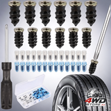 30 pcs rubber tyre repair nails with screwdriver for car and motorcycle, 15 small 15 large
