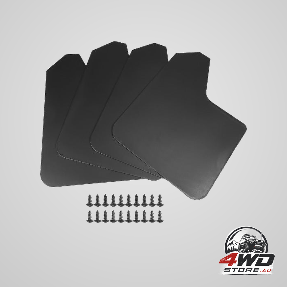 4 pcs universal mud flaps with screws for car, pickup, van and truck