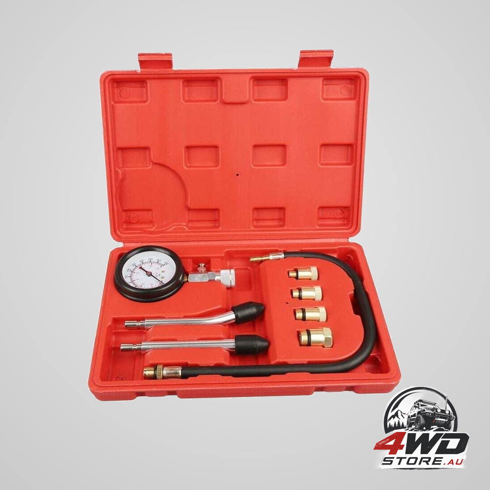 Compression tester kit for motorcycle, car, outboard, chainsaw and petrol engine