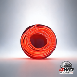 Red 3m USB LED neon wire strip light for car interior ambient lighting