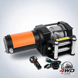 12V 4500LBS electric winch with steel cable and remote for trailer, ATV and UTV towing