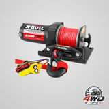 X-BULL 12V electric winch 2500LBS with 15.2m synthetic rope for ATV, boat and trailer