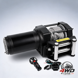 4500LBS electric winch with steel cable and remote for ATV, UTV, 4WD and trailer towing