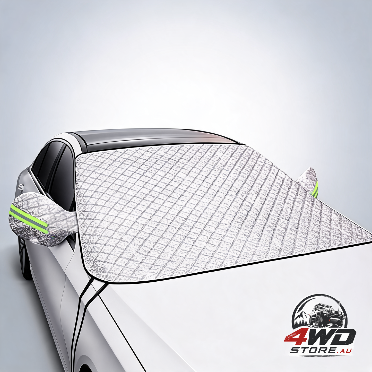 Car windscreen sunshade and winter cover, anti-ice UV protection, 197x125cm