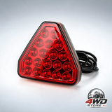 F1 style triangular red LED rear collision warning and centre brake light, 12V