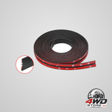Car window seal rubber strip 19mm x 2m for sound insulation and noise reduction