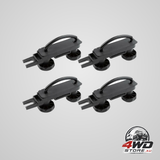 Universal roof box brackets 4 pcs U-shaped mounting brackets with 8 lock nuts
