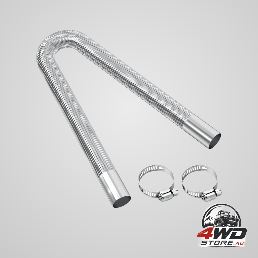 Exhaust pipe for parking heater 60cm stainless steel with 2 clamps for diesel heaters