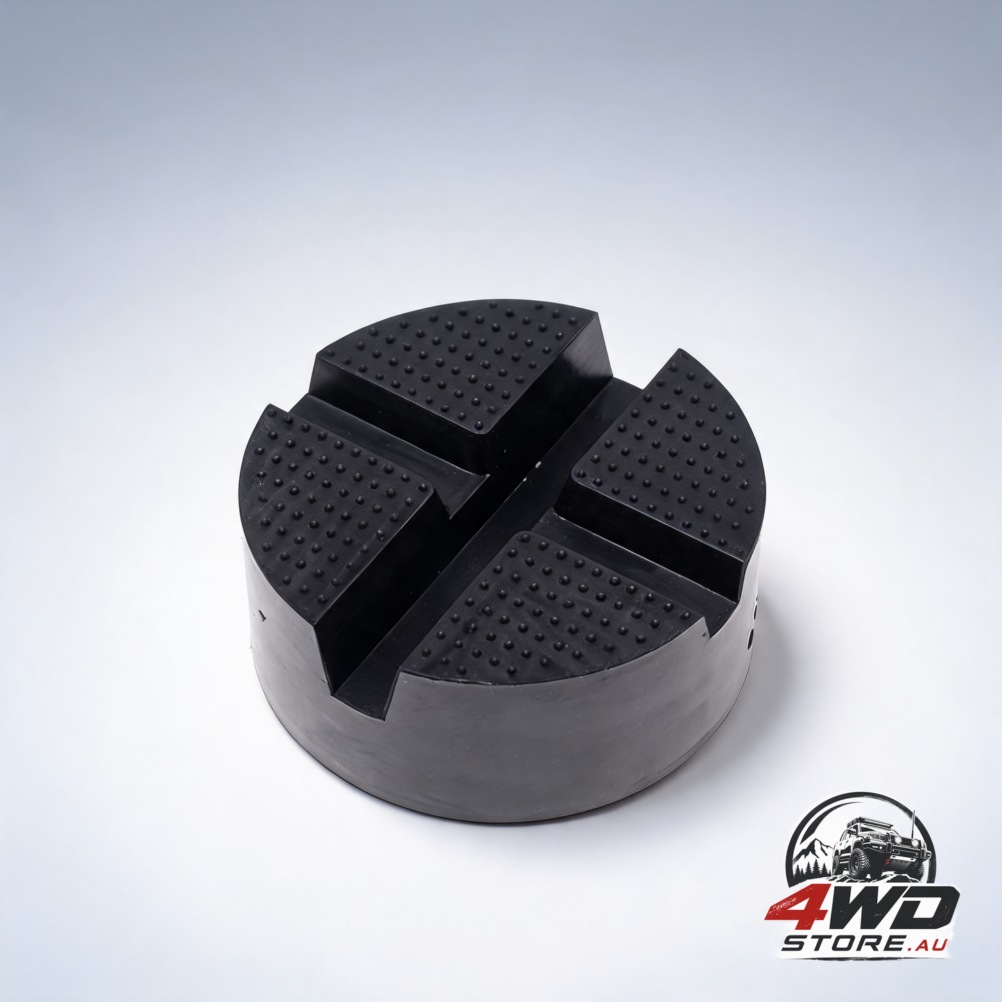 Universal car X-slot rubber jack pad rail, anti-slip DIY