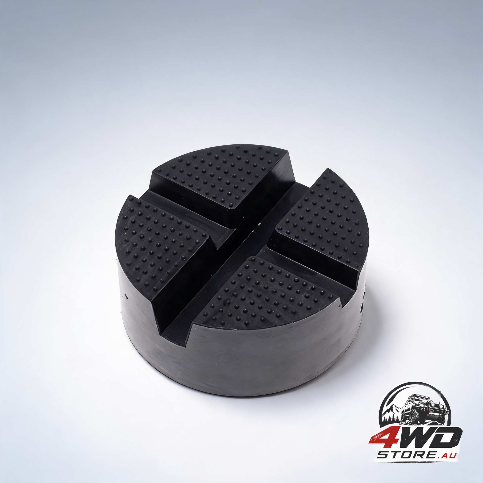 Universal car X-slot rubber jack pad rail, anti-slip DIY