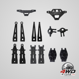 XLH Hosim 9125 RC car parts kit, 14pcs black control arms, stub axle and bumper