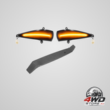 2x dynamic LED turn signal lights yellow, mirror mounted for Civic 8th 2005-2011