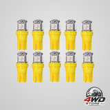 T10 W5W LED with 5pcs 5050 SMD yellow-orange chip 12V DC, 10-pack