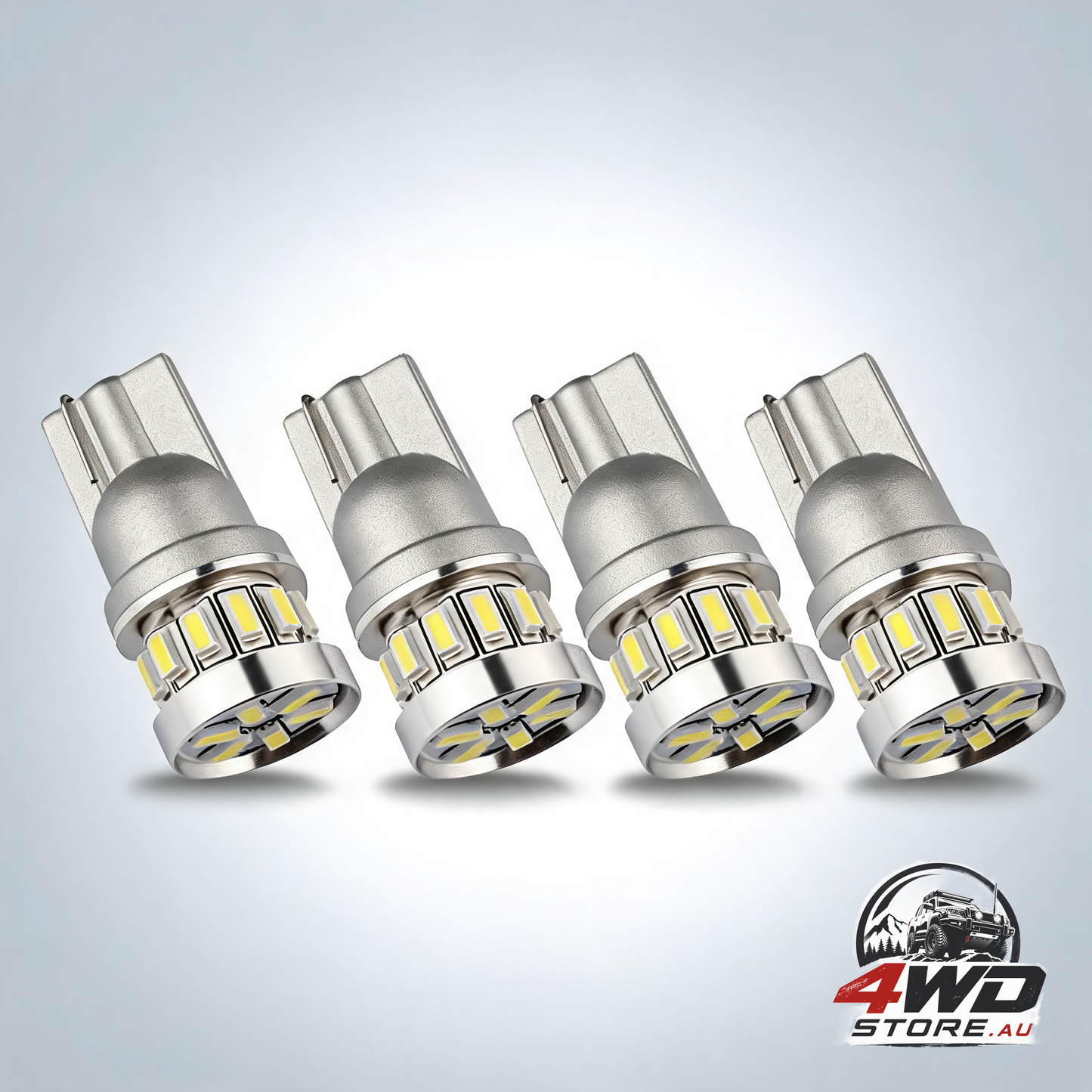T10 W5W Canbus red LED bulbs 12V/24V, 4-pack