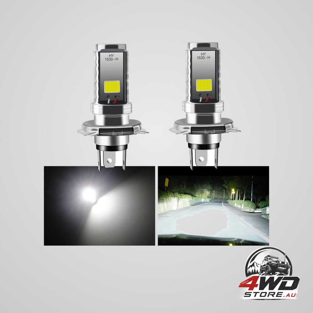 2pcs H4 LED bulb 12V 12W COB headlight — view 2