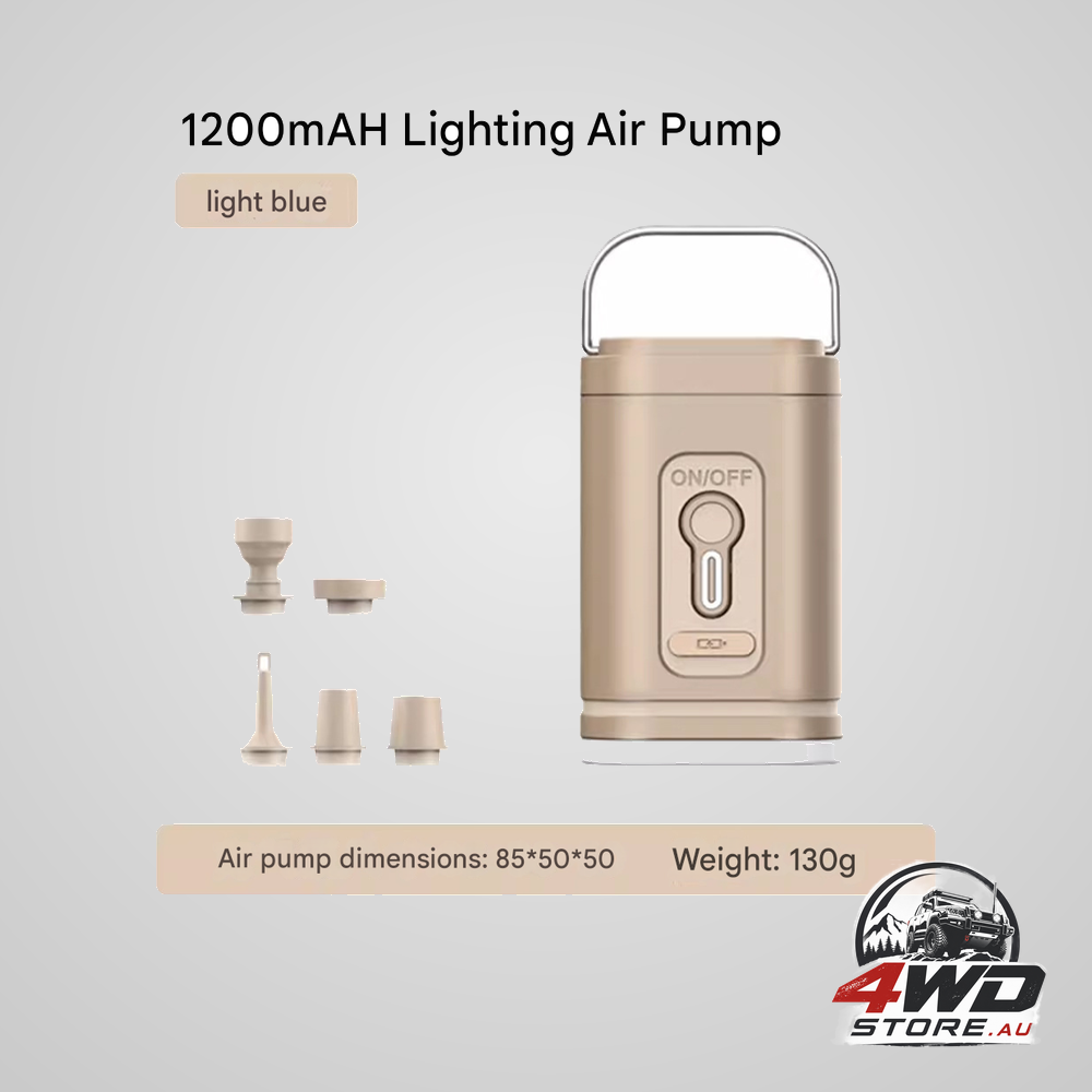 Mini 3-in-1 camping air pump and lantern — view 2