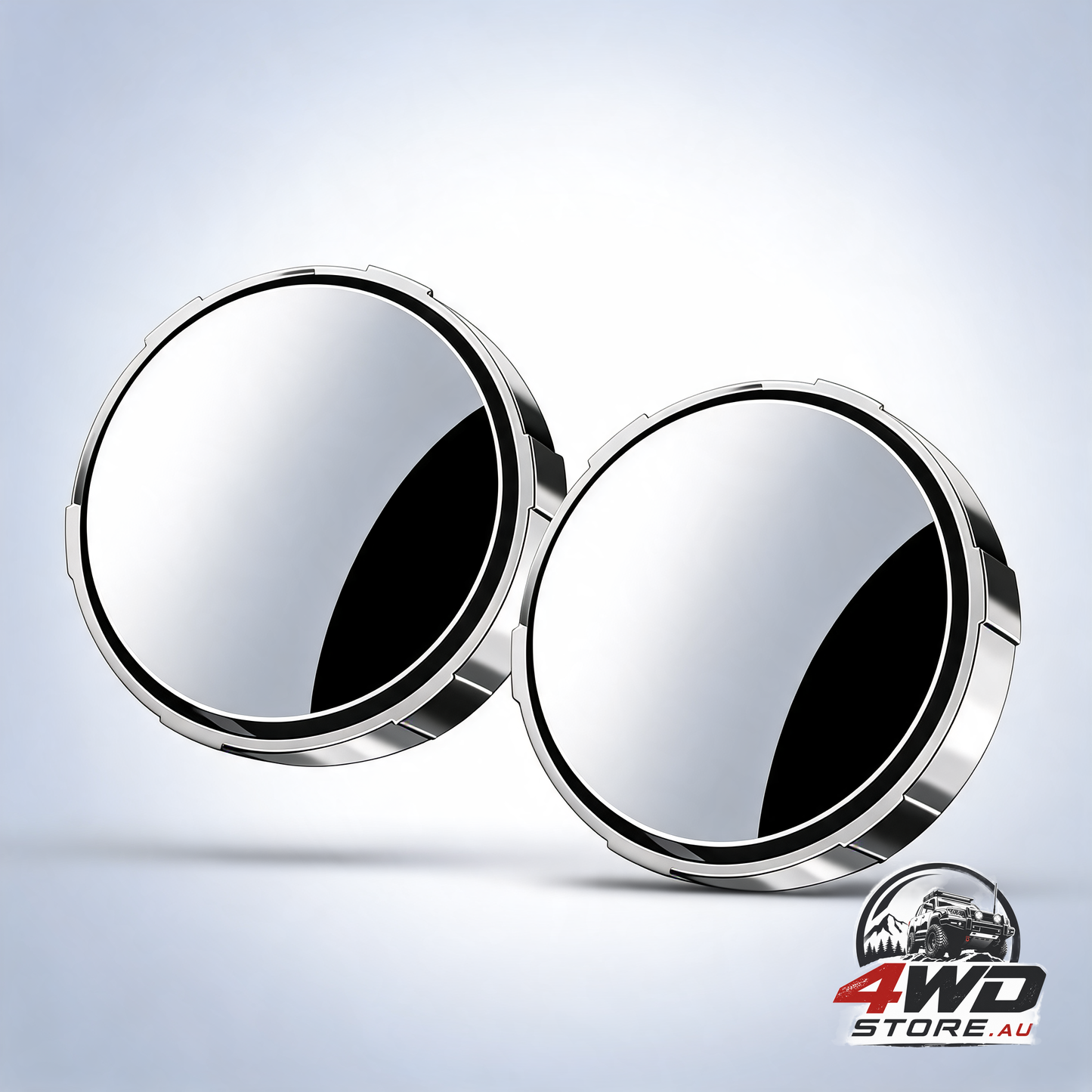 2pcs car blind spot convex mirrors 360 adjustable — view 2