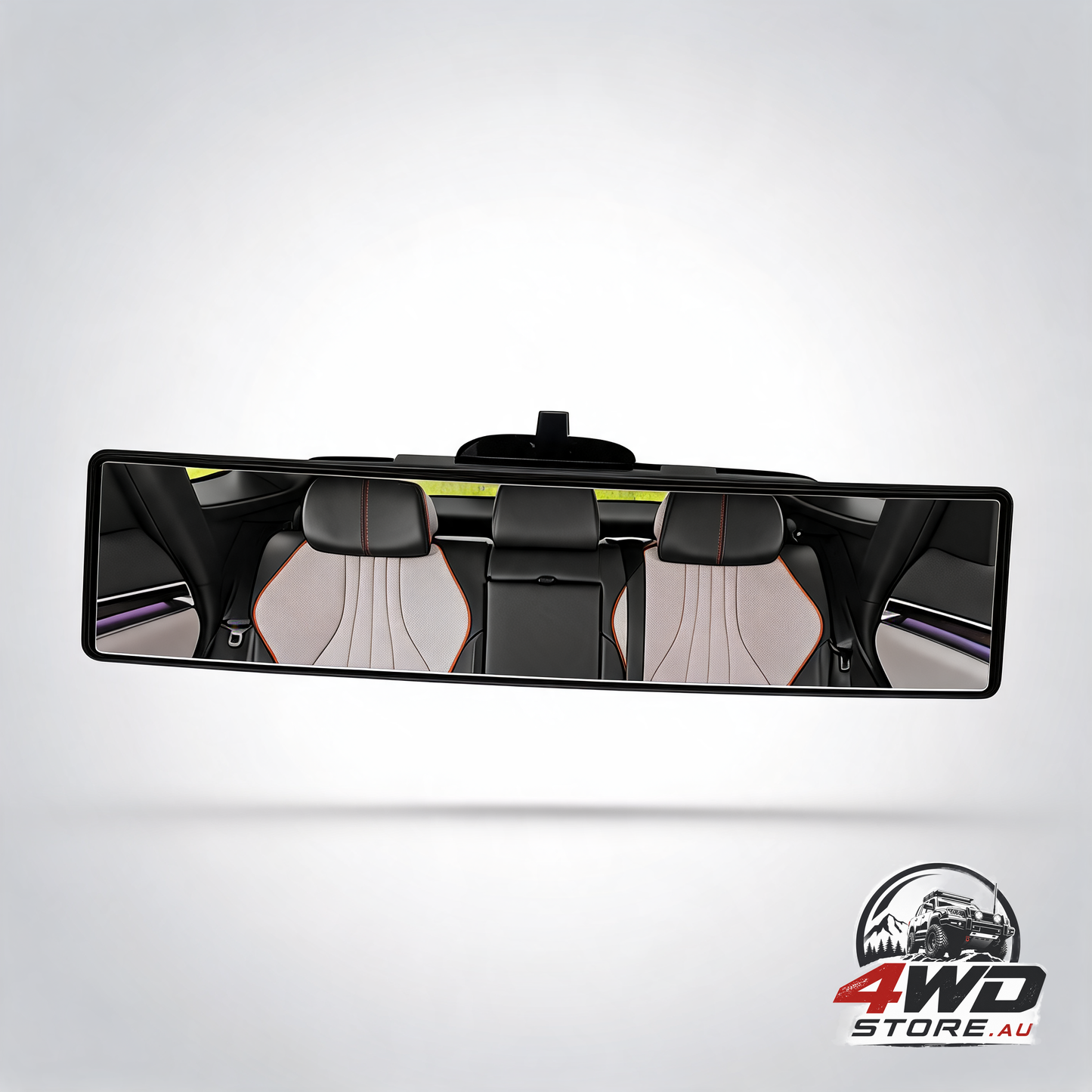 Panoramic wide angle clip-on rear view mirror 28.5cm — view 2