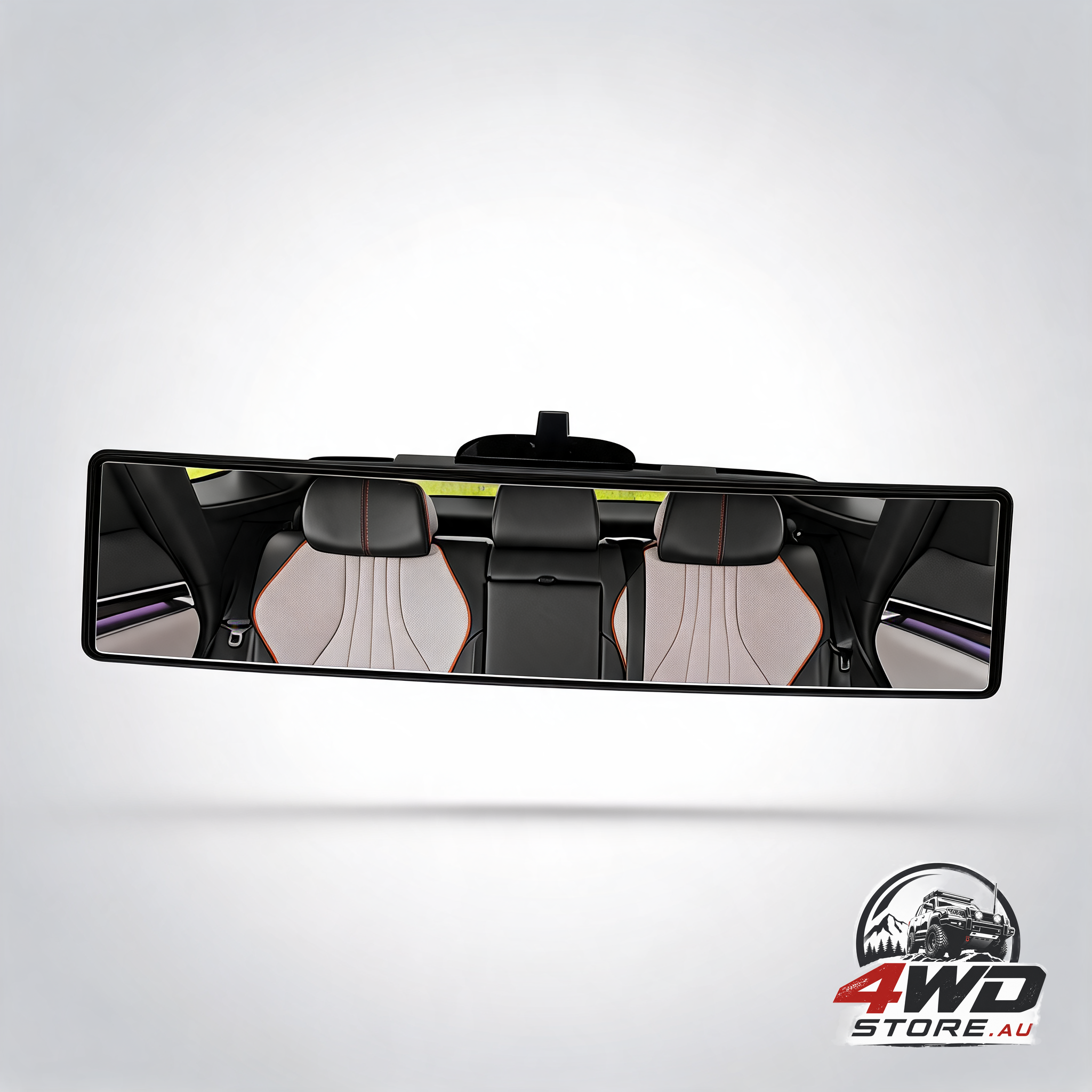 Panoramic wide angle clip-on rear view mirror 28.5cm — view 2