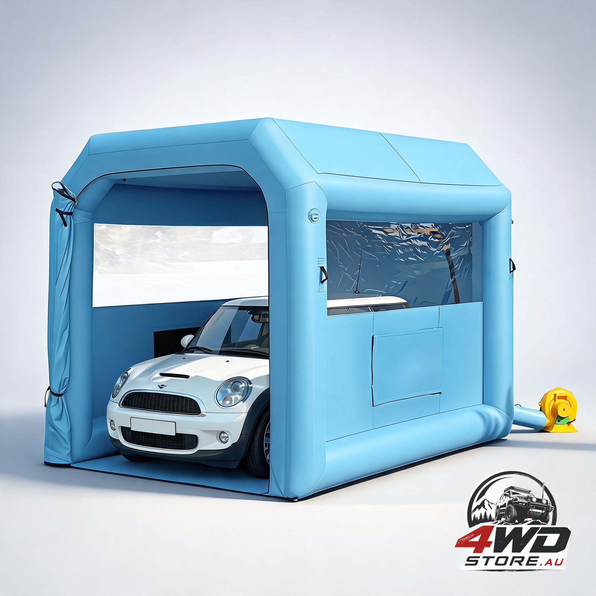 Giantz inflatable paint booth 2.5x2.5x3m spray booth with 550W blower and air filter