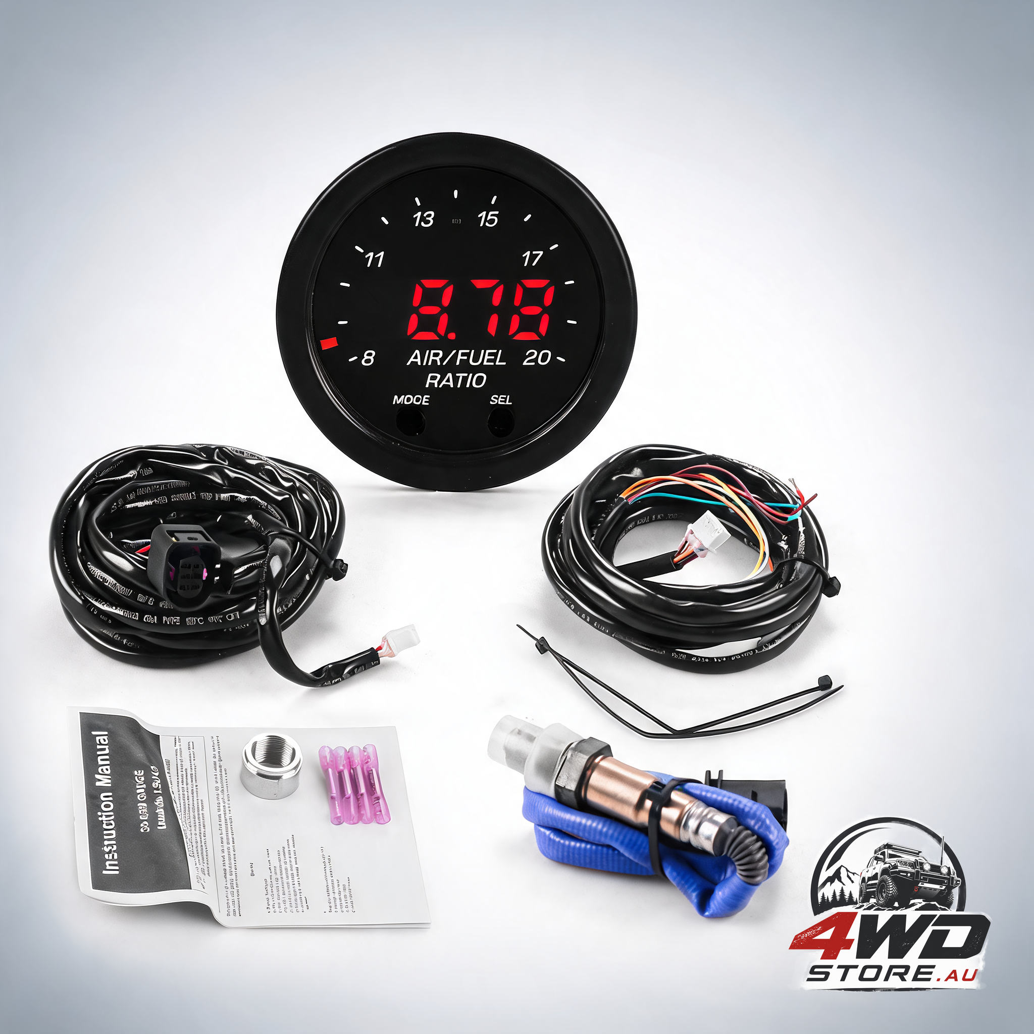 Wideband X-Series 30-0300 AFR O2 UEGO air fuel ratio gauge, 2-1/16 inch