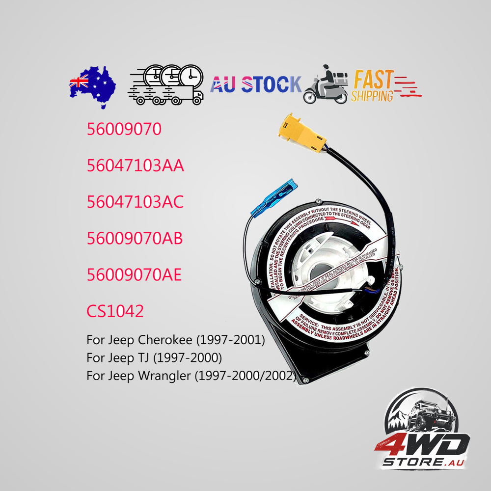 Steering wheel clock spring for Jeep Wrangler and Cherokee, part 56009070 56047103AC