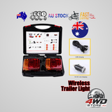 2x 7-pin LED magnetic wireless trailer tail light kit for trailer and truck