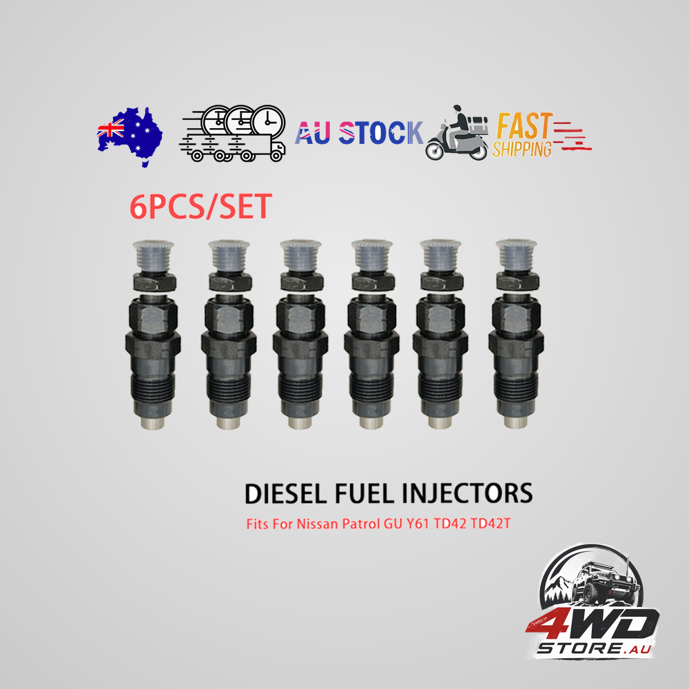 6pcs diesel fuel injectors for Nissan Patrol GU Y61 TD42 TD42T