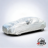 Silver off-road vehicle cover, 170T taffeta fabric for all-weather protection