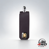 Car multi-functional PU leather hook with crystal decoration, hidden storage hook, set of 2
