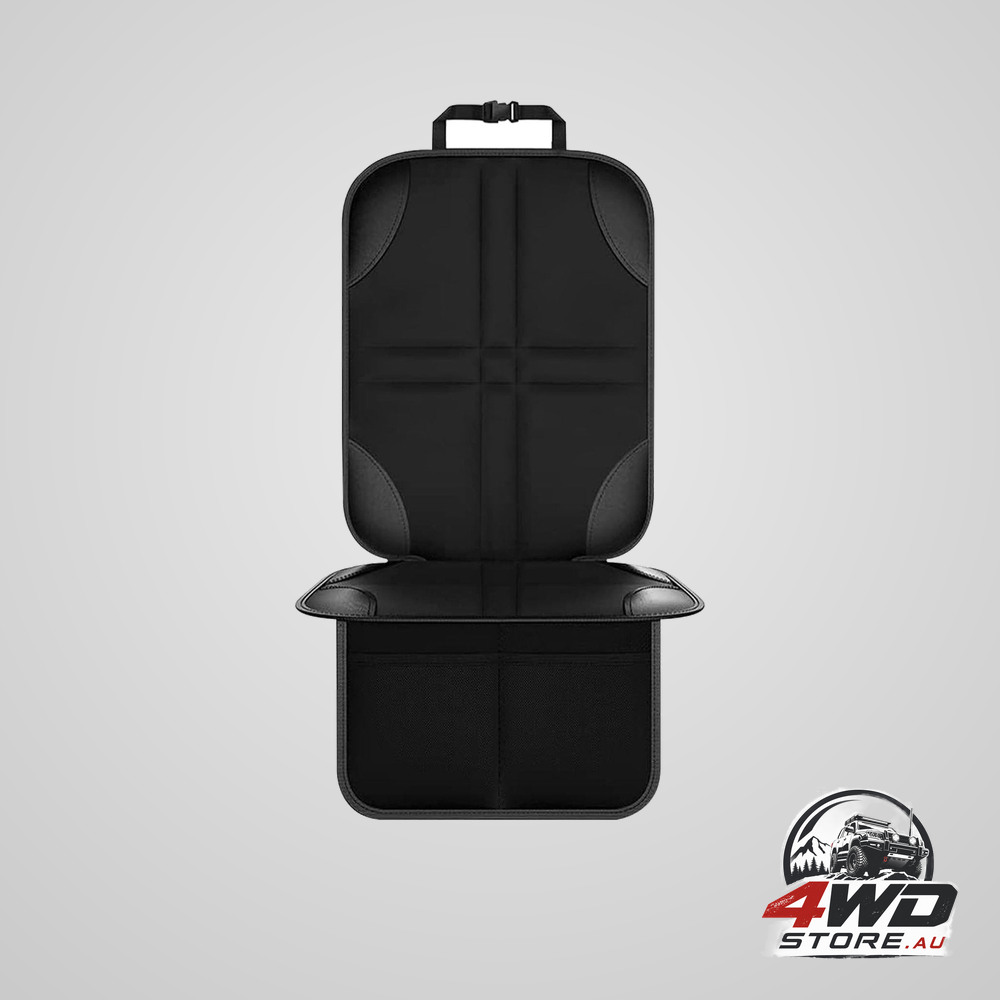 Car seat protector, child car seat cover and interior mat, non-slip and waterproof, black