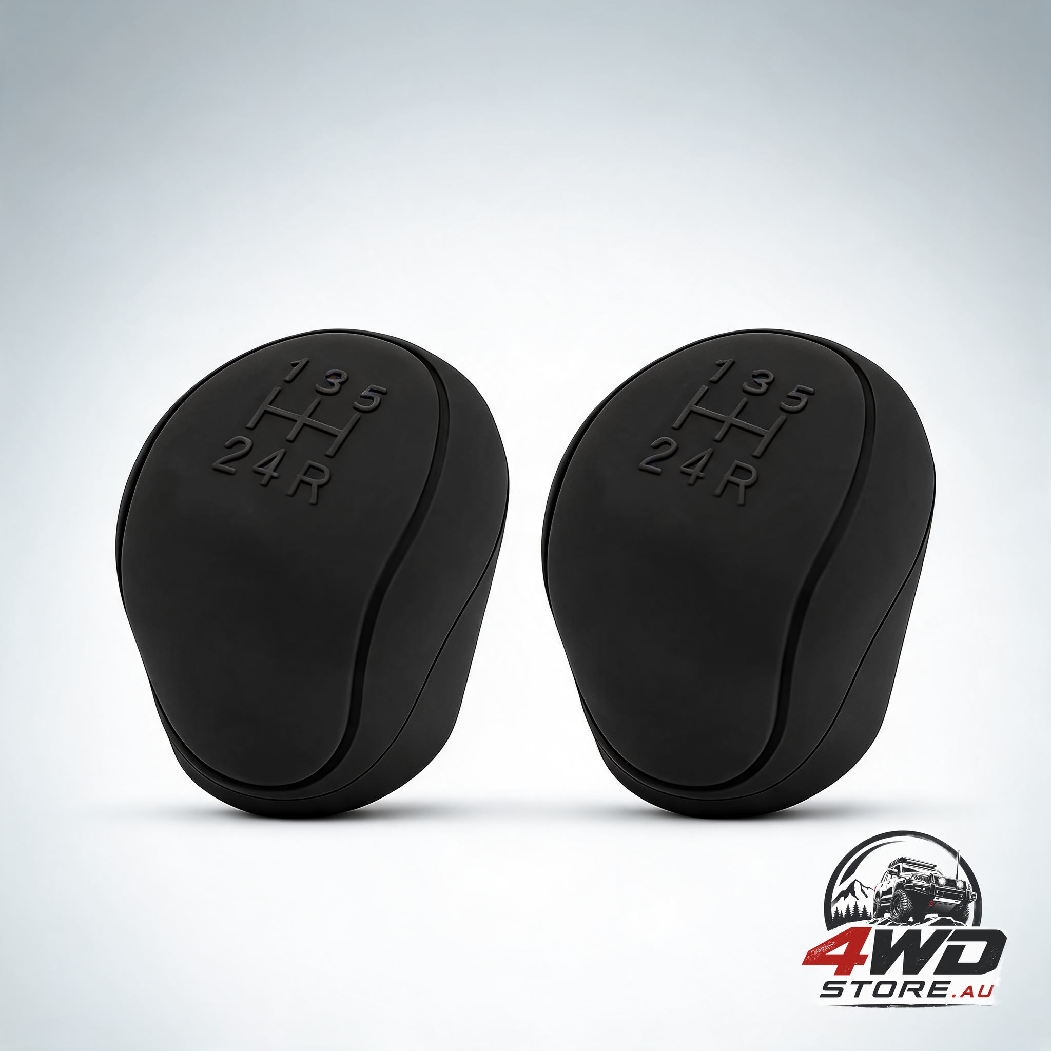 Car gear shift knob cover, round soft silicone anti-slip transmission lever cover, black
