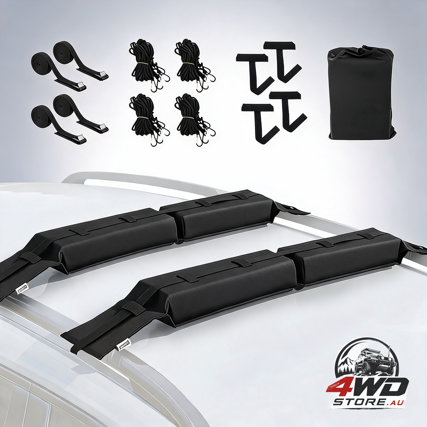 Giantz kayak roof rack pads universal — view 12