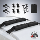 Giantz universal soft kayak roof rack pads for surfboard, SUP and canoe with tie down straps