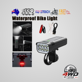 Waterproof bike light set with battery display — view 11
