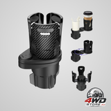 Dual cup holder expander 360 rotating tray black — view 10