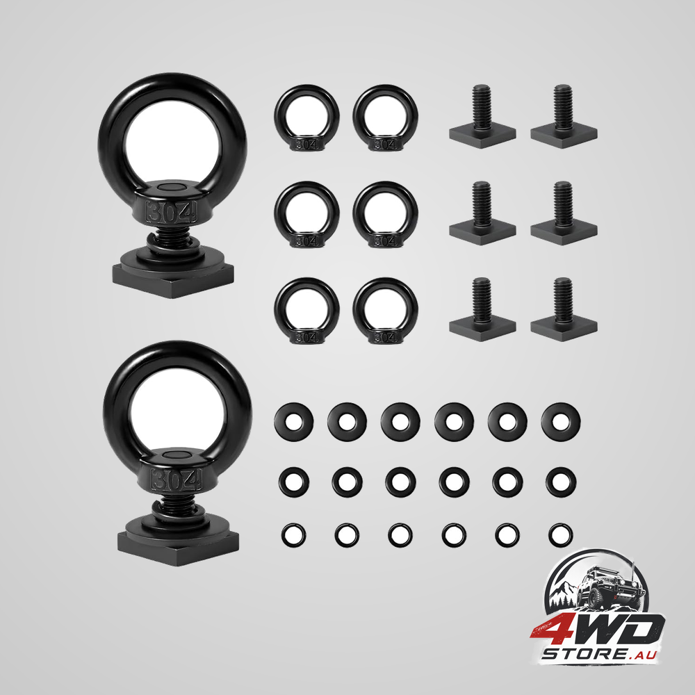 8pcs T-track tie down anchors stainless steel — view 6