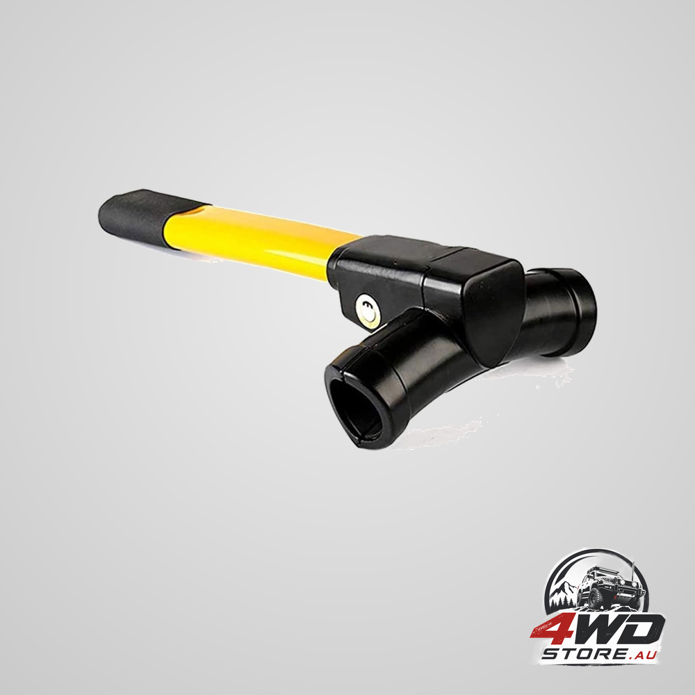 Heavy duty anti-theft steering wheel lock with retractable hook and 2 keys for car and truck