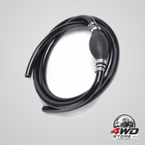 Fuel line hose for outboard, nylon braid 5/16 inch with hand pump bulb, 6 ft for boat and RV