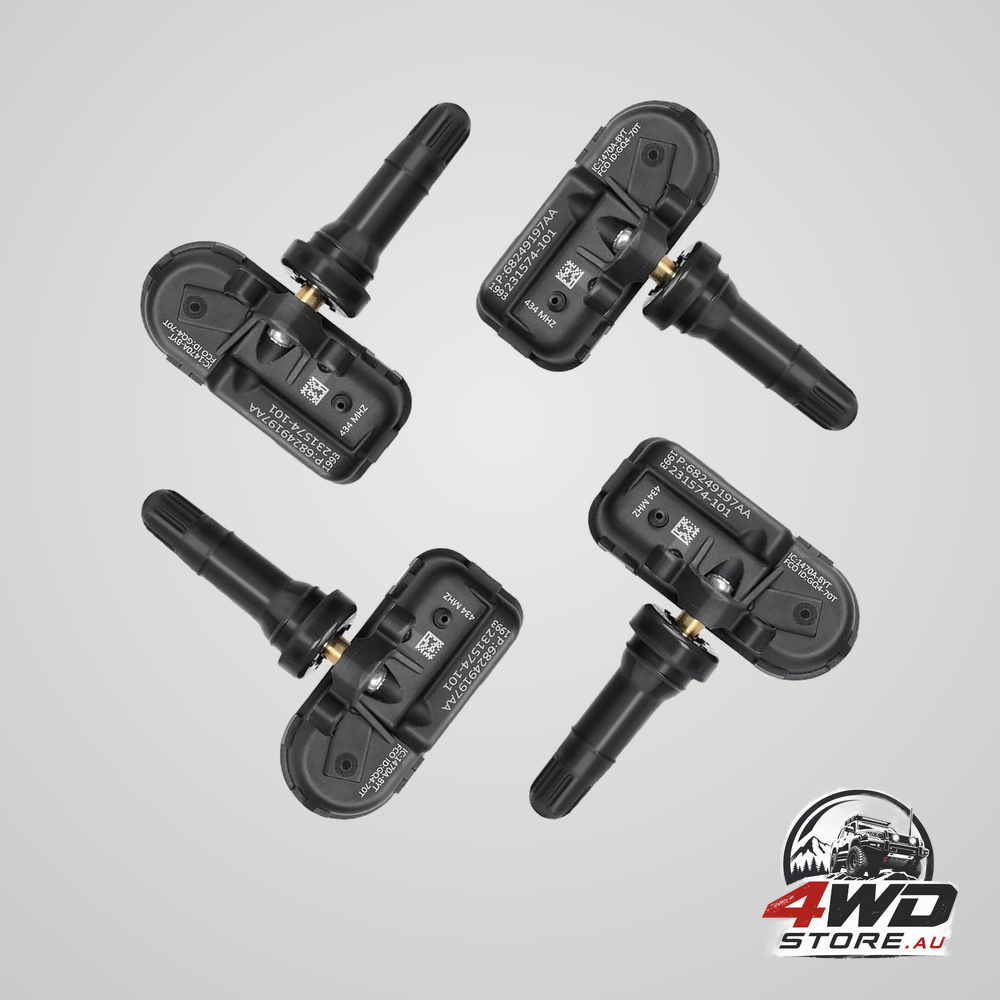 68249197AA TPMS sensor 4-pack 434MHz for Dodge Ram 1500 2500 3500 and Jeep Cherokee 2014-2018