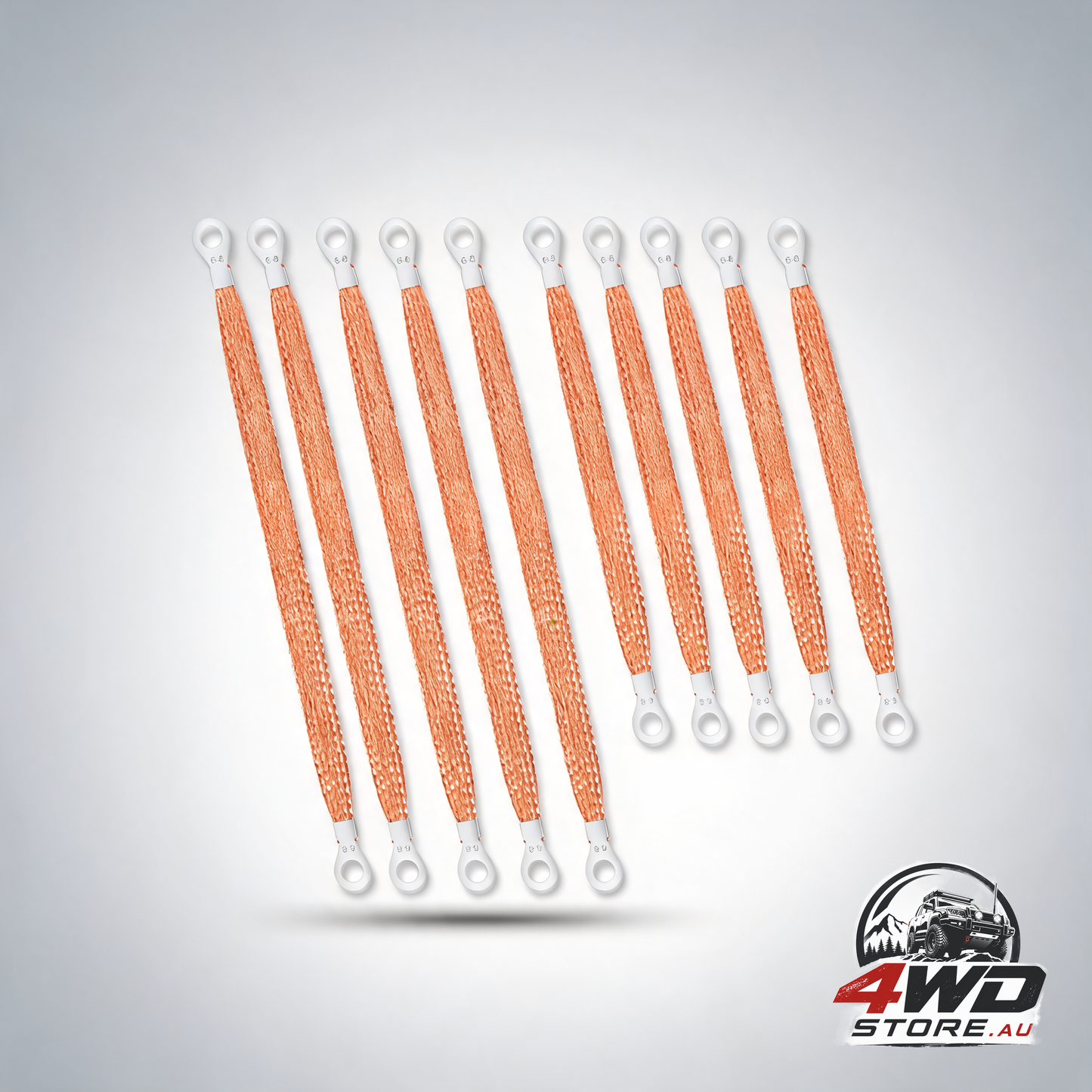 10pcs automotive braided copper ground straps — view 2