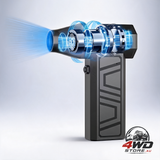 Car wireless snow blower with 130,000 RPM turbine, 4 wind speeds and Type-C charging