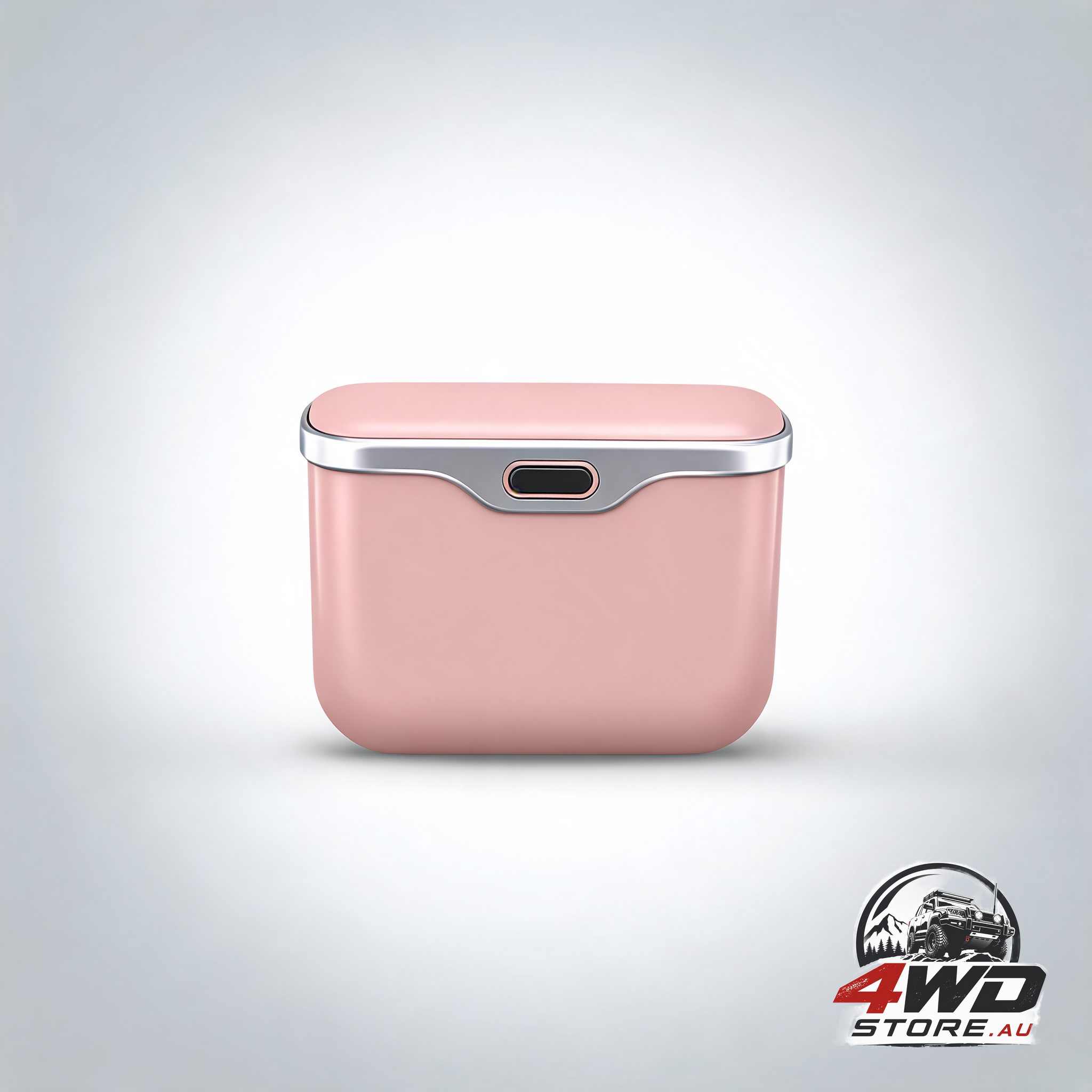 Car hanging rubbish bin with lid leather — view 2