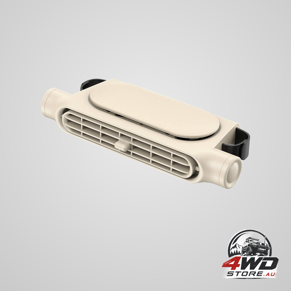 Car seat back headrest USB cooling fan — view 2