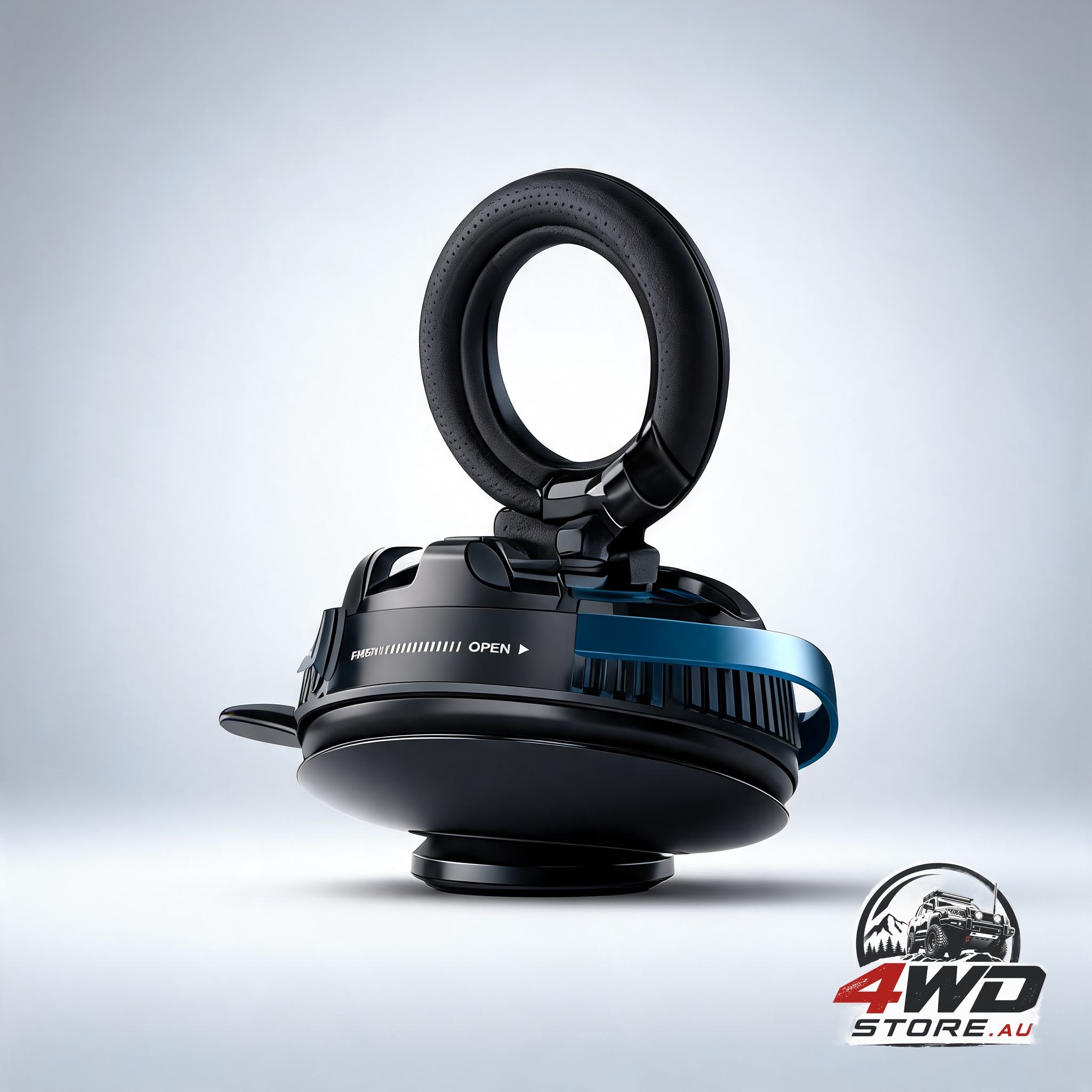 Suction cup magnetic car phone mount black — view 2