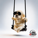 Cute Swinging Labrador Car Mirror — view 2