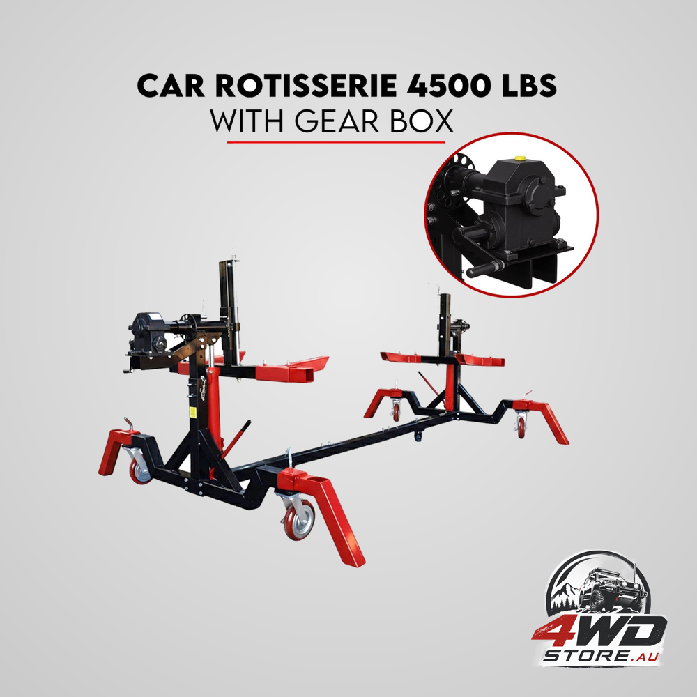 Car rotisserie 4500LBS gear box driver rotation auto body repair restoration
