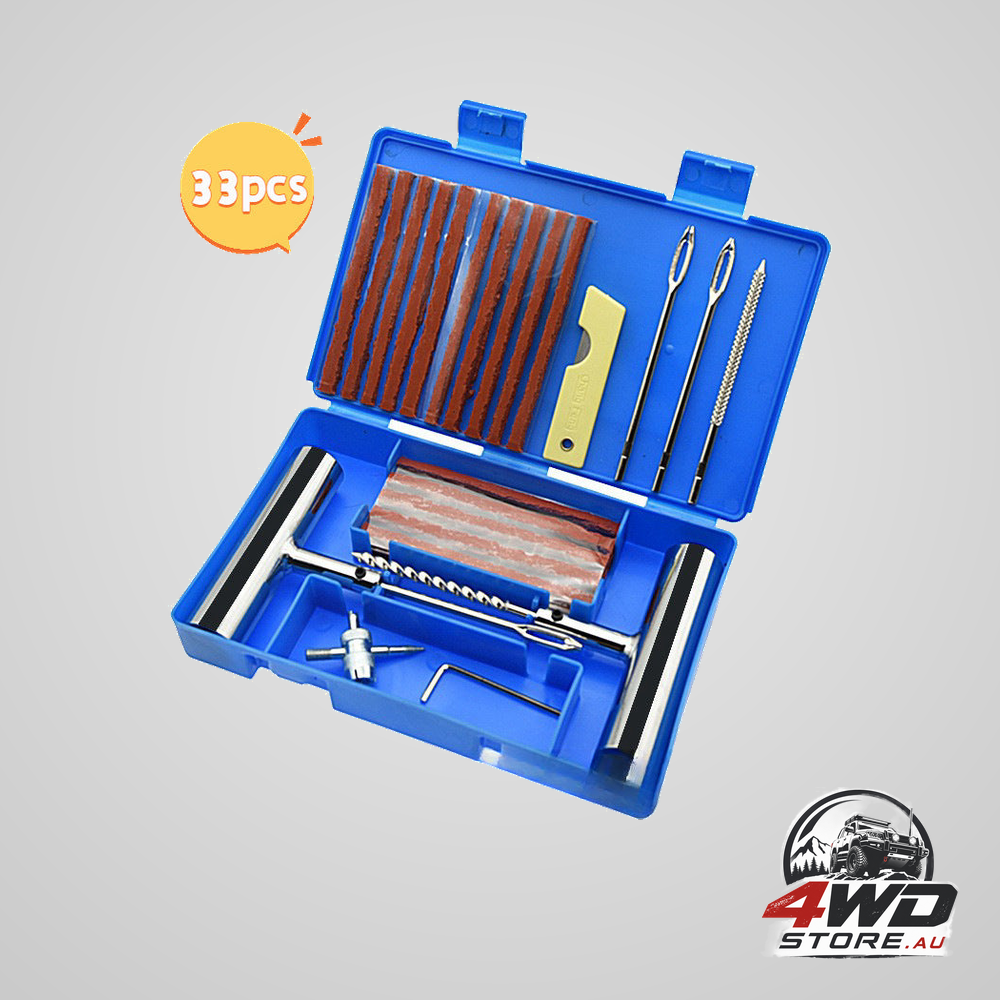 Heavy-duty tubeless tyre repair kit - emergency puncture plug set for cars, motorcycles & atvs