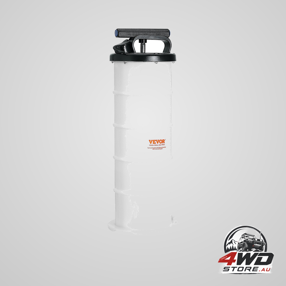 Fluid extractor, 6.5 liters capacity, manual hand-operated oil changer vacuum fluid extractor with dipstick and suction