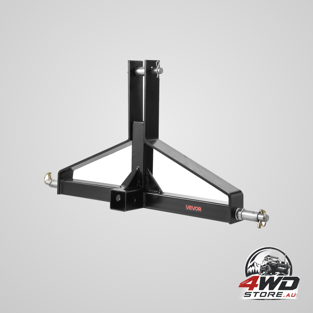 3 Point trailer hitch with 2 in receiver, 3pt quick hitch attachment for category 1 tractor, 3000lbs capacity, tow drawbar